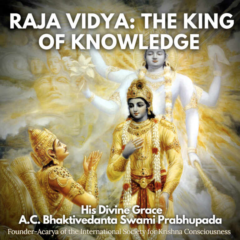 105 – Clear Definition of God Known to the Non-Envious (”Raja Vidya: The King of Knowledge” pages 1-5)