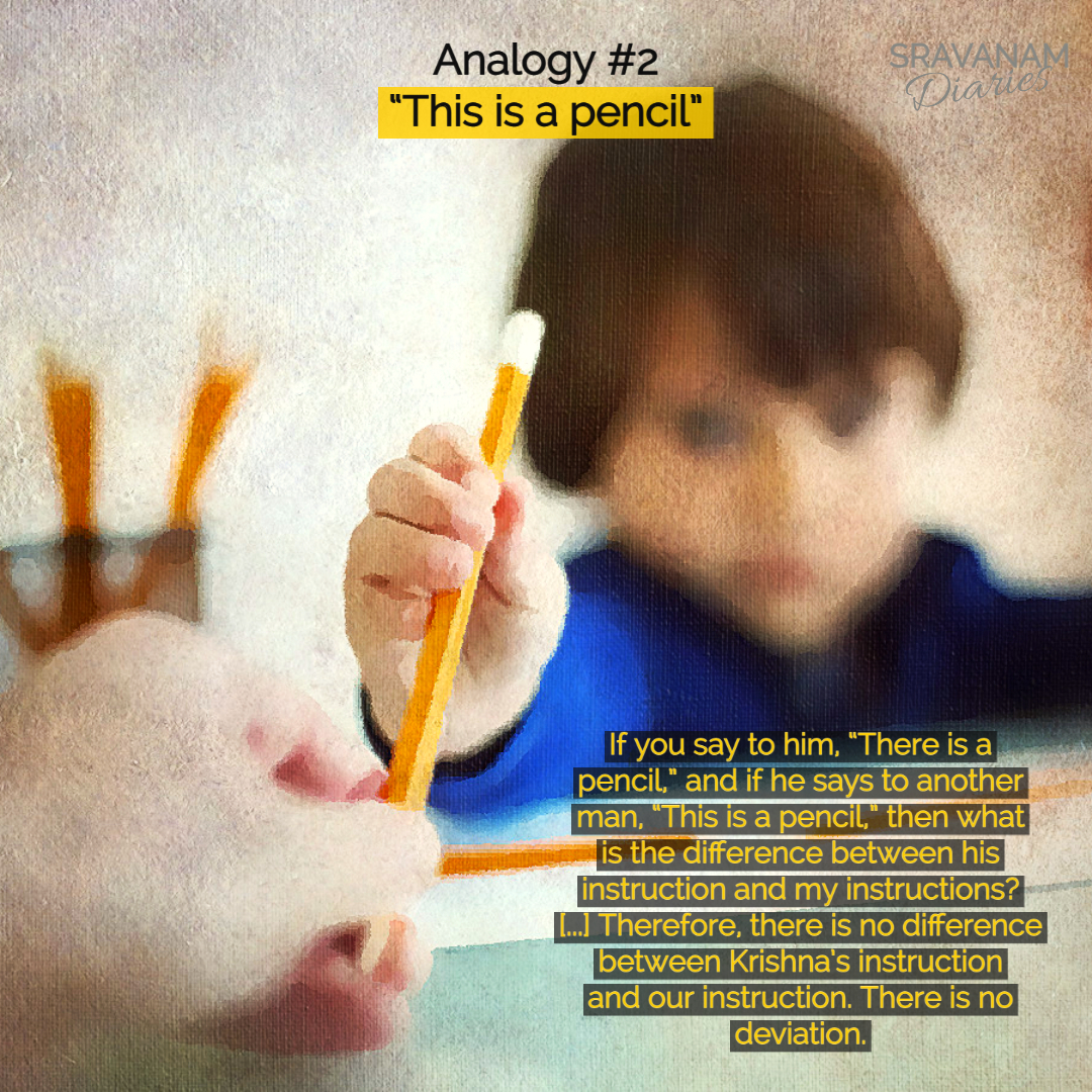 Analogy #2 “This is a pencil”